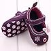 Voberry® Baby Girls Soft Soled Butterfly Crib Moccasins Canvas Mary Jane Shoes (12~18 Month, Purple)