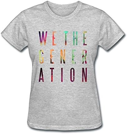 UE6H7S We The Generation Poster T-Shirts for Womens