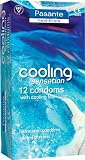 Pasante Healthcare 12 Cool Flavour Ribbed Condoms - with cooling sensation