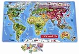 Review Janod  / Magnetic World Map Wooden Puzzle