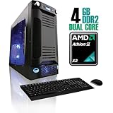 CybertronPC X-Sniper SAAN4120BRBBL, Black/Black, AMD Athlon II X2 Dual Core ....