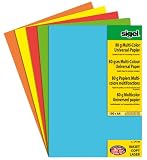 Produkt-Bild: Sigel LP640 Farbiges Universal-Papier, Mix-Pack, 5x20 BL, rot, blau, gr&uuml;n, gelb, orange, Motiv beidseitig, Feinpapier (Ink/Laser/Copy), 80 g, A4, 100 BL
