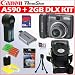 Canon Powershot A590 IS 8.0 MP Digital Camera (Color: Black, #2462B001) with 4x Optical Zoom, and 2GB Secure Digital Deluxe Accessory Kit