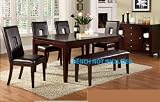 7 Pc Espresso Dining Chair Design