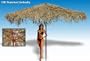 12 Foot - Thatched Patio Tropical Tiki Hawaiian Umbrella - NEW