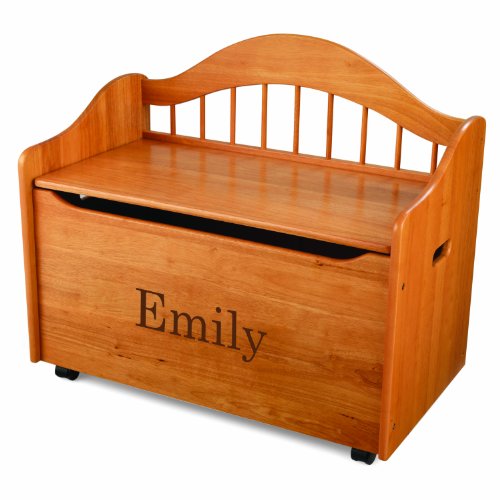 51O8Z9tdy4L KidKraft Personalized Limited Edition Toy Box Honey With Brown Library Font,Emily