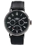 Breytenbach - 66303 - Montre Homme - Quartz - Analogique - Bracelet Cuir Noir