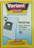 5 sacs aspirateur microfibre Capafil Variant + 1 micro-filtre pour AEG - System-Pro P1 &agrave; P999 ELECTROLUX - Excellio Z : 5000 &agrave; 5295, 5320 - Oxy 3 System (ZO 6320,6322,6330,6350,6352) - EXCELLIO tous modeles (Z 5000 &agrave; 5295) - SMART VAC tous modeles (Z 5
