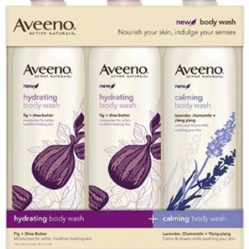 Aveeno Hydrating & Calming Body Wash - 3 Pack