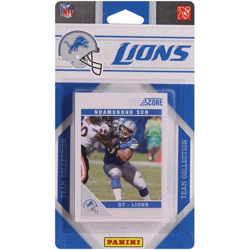 2011 Score Detroit Lions Factory Sealed 12 Card Team Set. Players Include Shaun Hill, Ndamukong Suh, Nate Burleson, Matthew Stafford, Louis Delmas, Alphonso Smith, Jahvid Best, Calvin Johnson, Brandon Pettigrew, Mikel Leshoure, Nick Fairley and Titus Young.