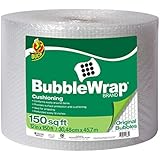 Duck Brand Bubble Wrap Original Cushioning, 12-Inches x 150-Feet, Single Roll (284054)