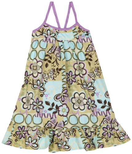 Lilybird Girls 2-6x Retro Floral Sundress, Multi, 3T