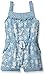 Calvin Klein Baby-Girls Discharge Printed Denim Romper