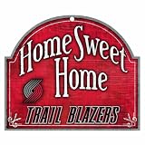 NBA Portland Trailblazers 11-by-9 Wood Home Sweet Home Sign