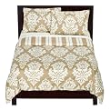 Havana Stripe 300Tc Duvet Set - Mocha