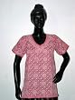 Hot Pink Tunic Yoga Cotton Kurti Clothing of India Casual Summer Dresses Chikan Embroidery Size M