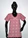 Christmas Sale Hot Pink Tunic Yoga Cotton Kurti Clothing of India Casual Top Chikan Embroidery Size S