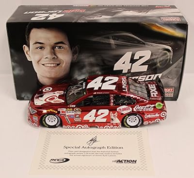 Kyle Larson Autographed 2015 Target Bullseye 1:24 Color Chrome Nascar Diecast