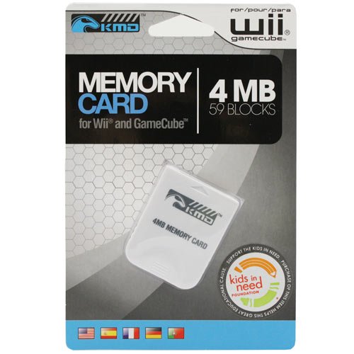 KMD 4MB 59 Blocks Memory Card for Wii and Gamecube