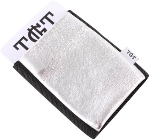 Silver/Black Elastic Card Holder by TGT Tight Wallets