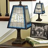 Tampa Bay Devil Rays 14-Inch Art Glass Lamp