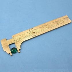 Millimeter Brass Sliding Gauge Gem Bead 100mm Tool
