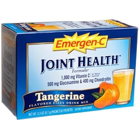 Emergen-C Joint Health Fizzy Drink Mix, 1000 mg, Tangerine, 30 Count Boxes