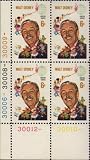 WALT DISNEY #1355 Plate Block of 4 x 6 cents US Postage Stamps