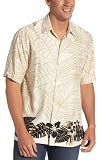 Cubavera Men's Short Sleeve Printed Rayon Shirt