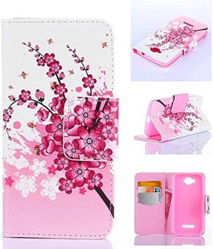 C7 Case Alcatel C7 Case Alcatel One Touch Pop C7 Case,Tribe-Tiger Stylish Beautiful Plum Blossom Design Premium Pu Leather Magnet Flip Folio Wallet [Built-in Card Slots] Kickstand Case Cover for Alcatel One Touch Pop C7