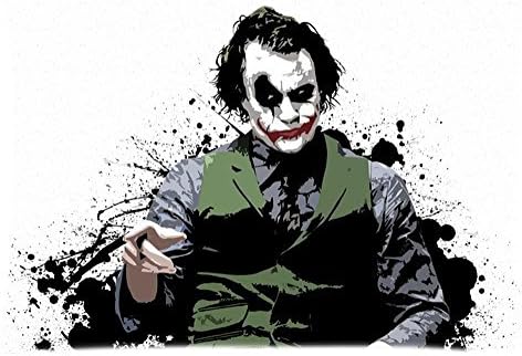 Ulive Decorative Fashion High Quality The Joker Of Batman Movie Series Pillow Case Covers Best Gift 20X30 Inch 2 Sides