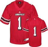 Louisville Cardinals Youth Football Jersey: Youth Red #1 adidas Replica Football Jersey