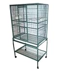 Pet Supplies : Flight Cage Double Door with Stand