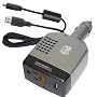 Pro Series Car Travel Power Adapter charges all brand laptops . USB port w/ bonus cable for all charging mobile phones and USB compatible devices