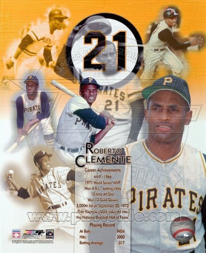 Roberto Clemente - Pittsburgh Pirates MLB 8x10 Photo (Legends of the Game)