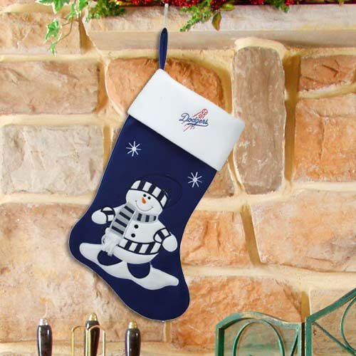 Los Angeles Dodgers Snowman Stocking