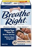 Breathe Right Nasal Strips, Small/Medium, Tan, 30-Count Boxes (Pack of 2)