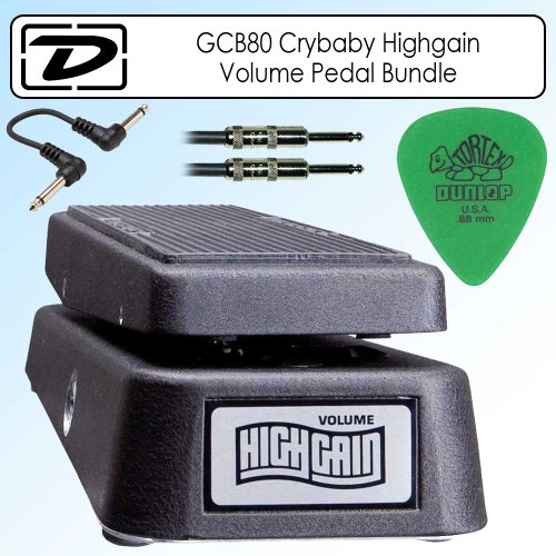 Dunlop GCB80 Crybaby Highgain Volume Pedal Bundle With Accessories 51O9FtXn3fL Dunlop GCB80 Crybaby Highgain Volume Pedal Bundle With Accessories