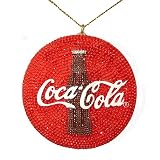 Coca-Cola Soda Beaded Bottle Cap Christmas Ornament 2.5" #W1452
