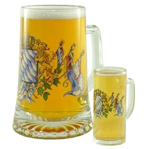 Bavarian Flags Beer Stein & Shot Glass Set