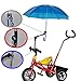 Sinuote® Suitable Bike Wheelchair Stroller Chair Umbrella Connector Holder Mount Stand (Black)