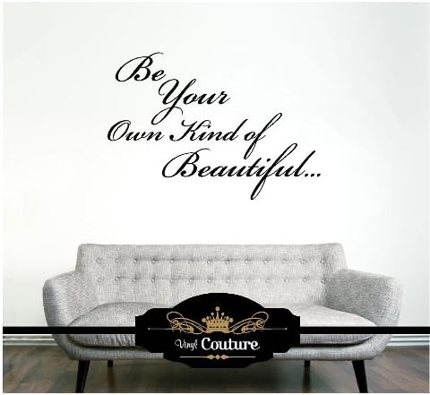 Be Your Own Kind Of Beautiful Vinyl Wall Art vinyl wall lettering words sticky art home decor quotes stickers decals