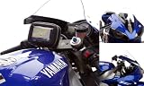 Yoke Centre Fork Stem 13.3mm - 14.7mm Motorcycle Mount with Waterproof GPS Case for TomTom One Sat Nav up to 5"