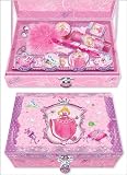 Girls Princess Trinket Keepsake Box with Lock and Princess Stationary, Stickers and notebook