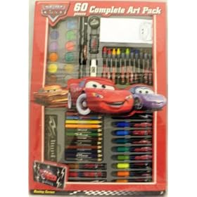 Disney Pixar Cars 60pcs Stationery Complete Art Pack