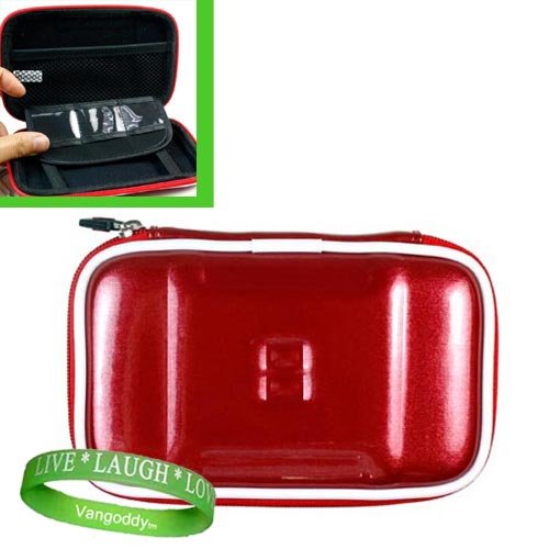 HP SimpleSave 500 GB USB 2.0 Portable External Hard Drive Carrying Case Hard Cover ( HPBAAC5000ABK-NHSN ) ** RUBY RED ** + Live * Love * Love Silicone Wrist band!!!