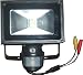 Motion Activated Flood Light Hidden Camera. Record Both Video and Audio. AV Output to TV or Monitor. Support up to 32G Micro SD Card