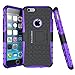iPhone 6s Case, BUDDIBOX [Wave Belt Series] Slim Belt Clip Holster Rugged Durable Protective Case with Kickstand for Apple iPhone 6 and 6s, (Purple)