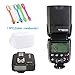 Godox TT600 High Speed Sync 2.4G Wireless Camera Flash Speedlite + X1T-C Remote Trigger Transmitter Compatible Canon+Diffuer+ CONXTRUE USB LED