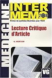 Lecture critique d'article